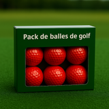 Pack 6 balles de Golf